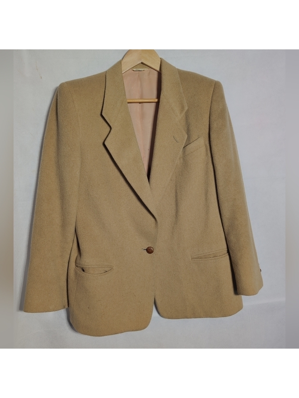 Nordstrom Gallery Sz 14 Classic Women's Camel Blazer